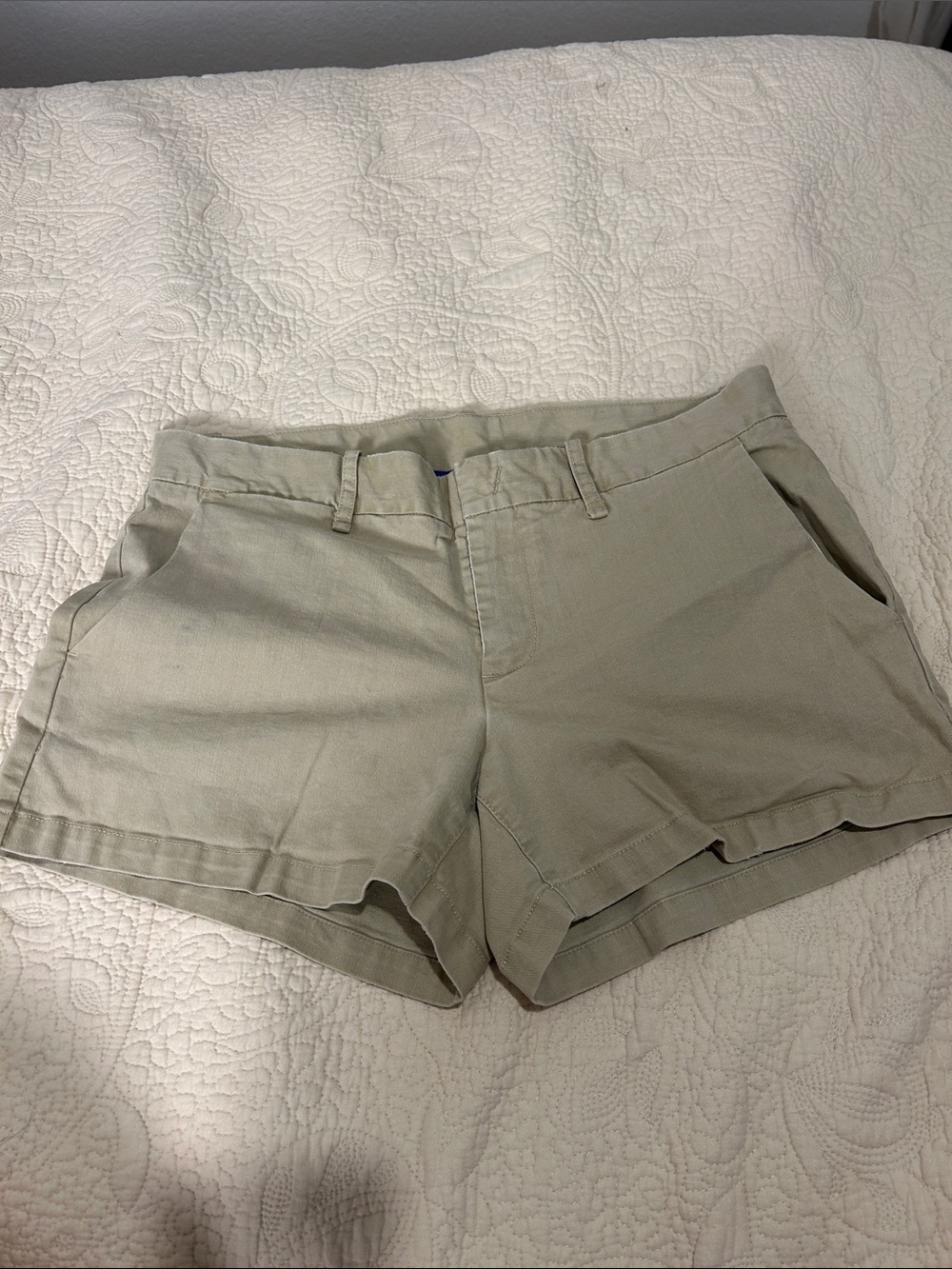 Martin + Osa Light Beige Cotton Bermuda Shorts